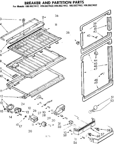 Breaker and partition parts