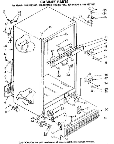 Cabinet parts