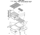 Kenmore 1068627423 shelf parts diagram