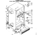 Kenmore 1068627510 cabinet parts diagram