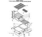 Kenmore 1068627560 shelf parts diagram