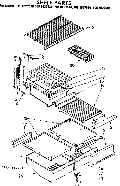 Shelf parts