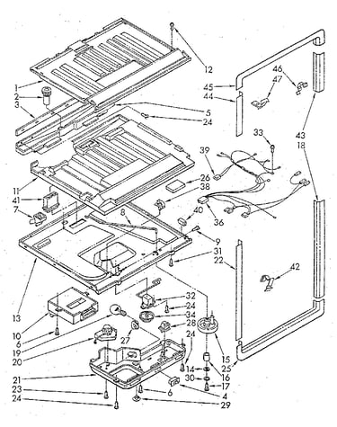 Compartment separator & control parts