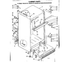 Kenmore 1068628180 cabinet parts diagram