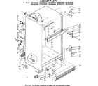 Kenmore 1068628420 cabinet parts diagram