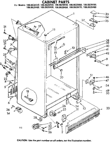Cabinet parts