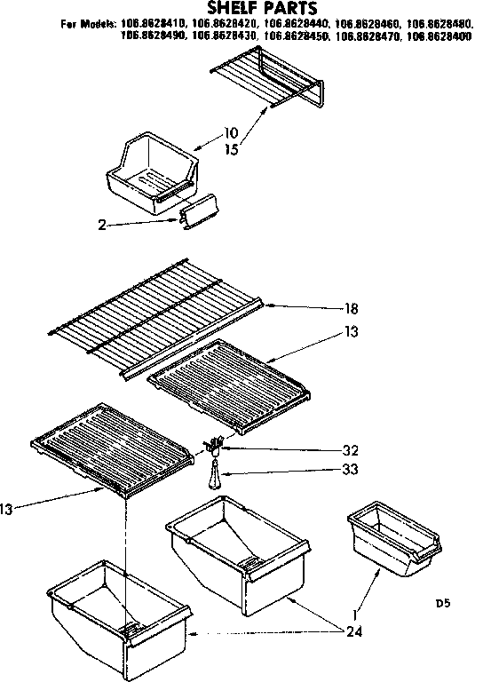 SHELF PARTS