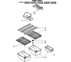 Kenmore 1068628470 shelf parts diagram