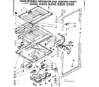 Kenmore 1068628460 compartment separator & control parts diagram