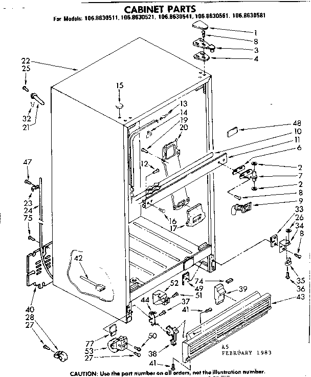 Cabinet parts