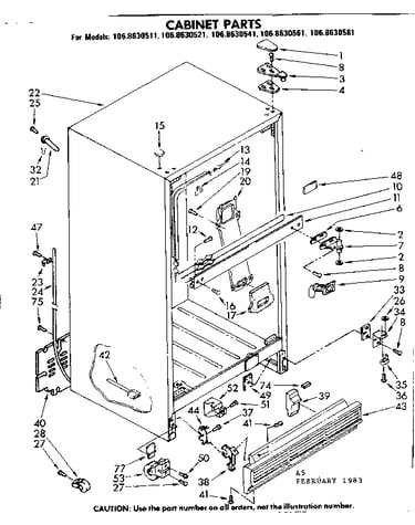 Cabinet parts