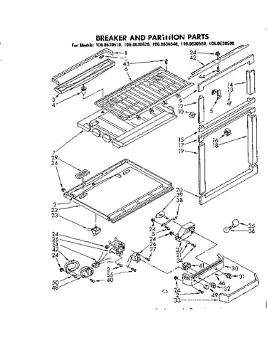Breaker and partition parts