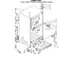 Kenmore 1068630581 cabinet parts diagram