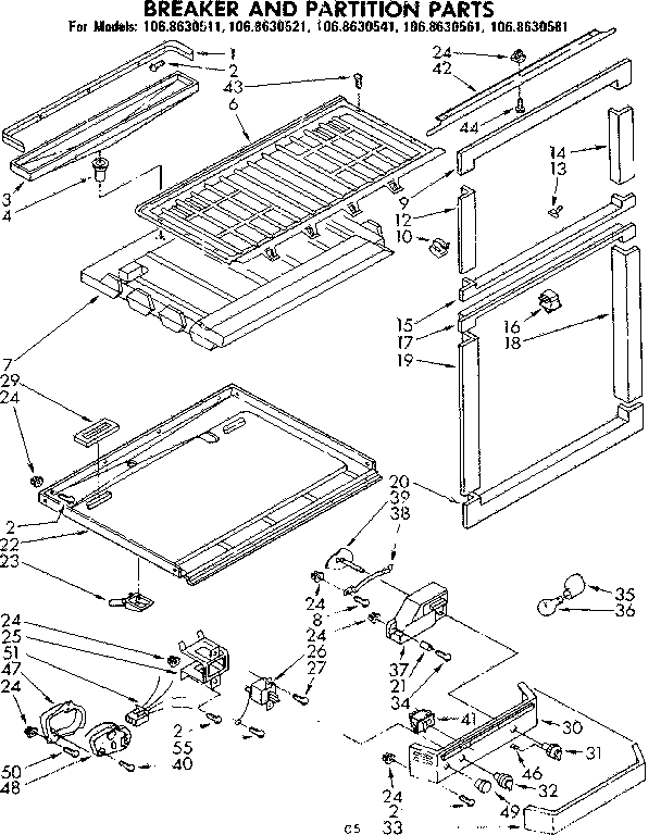Breaker & partition parts