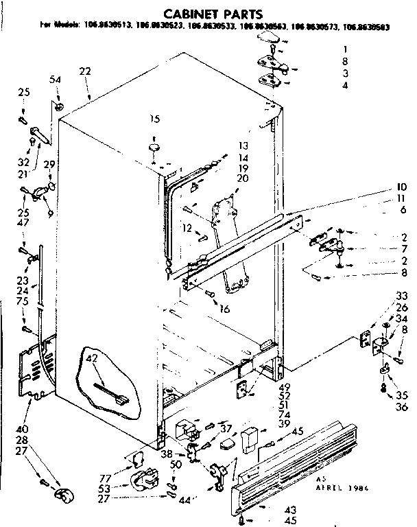 CABINET PARTS