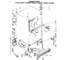 Kenmore 1068630583 cabinet parts diagram