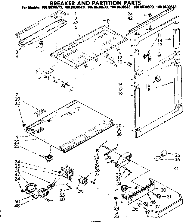 BREAKER AND PARTITION PARTS