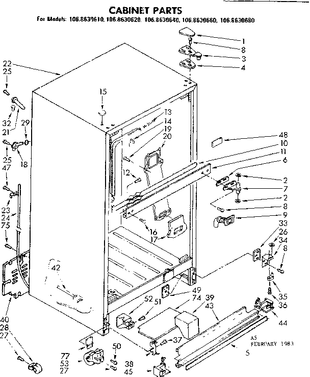 CABINET PARTS