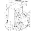 Kenmore 1068630621 cabinet parts diagram