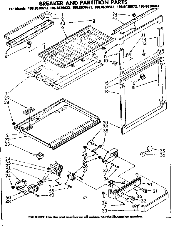 Breaker and partition parts