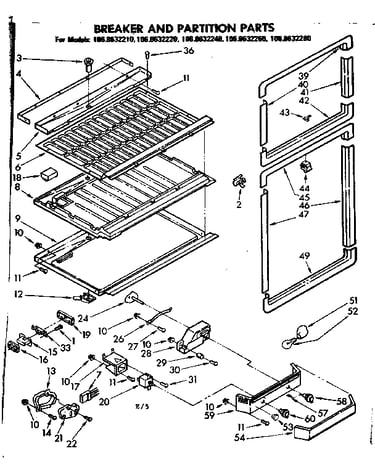 Breaker and partition parts