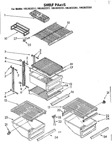 Shelf parts
