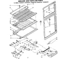 Kenmore 1068632261 breaker and partition parts diagram