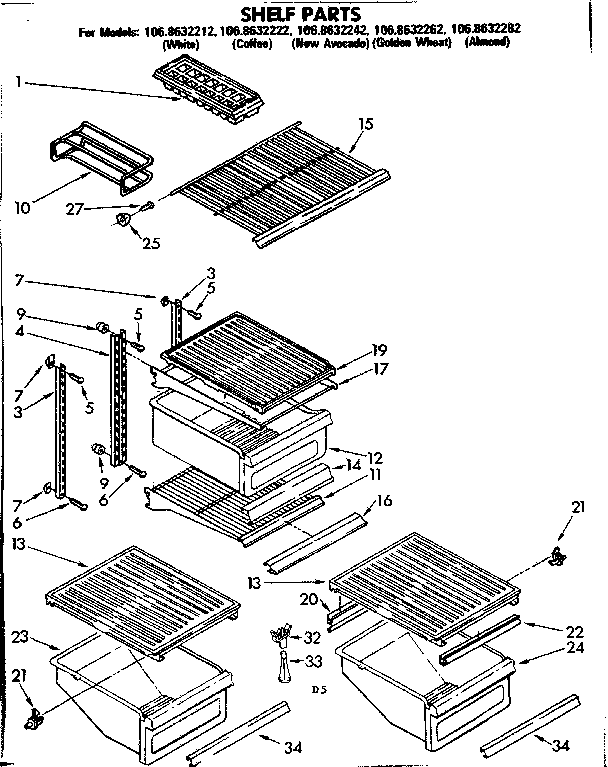 SHELF PARTS