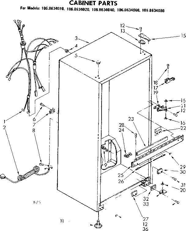 CABINET PARTS