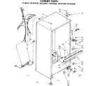 Kenmore 1068634010 cabinet parts diagram