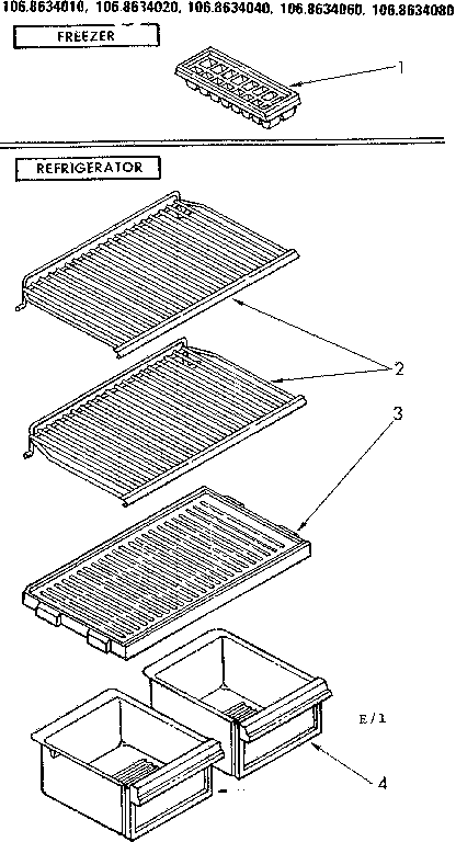 Shelf parts