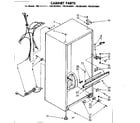Kenmore 1068634021 cabinet parts diagram