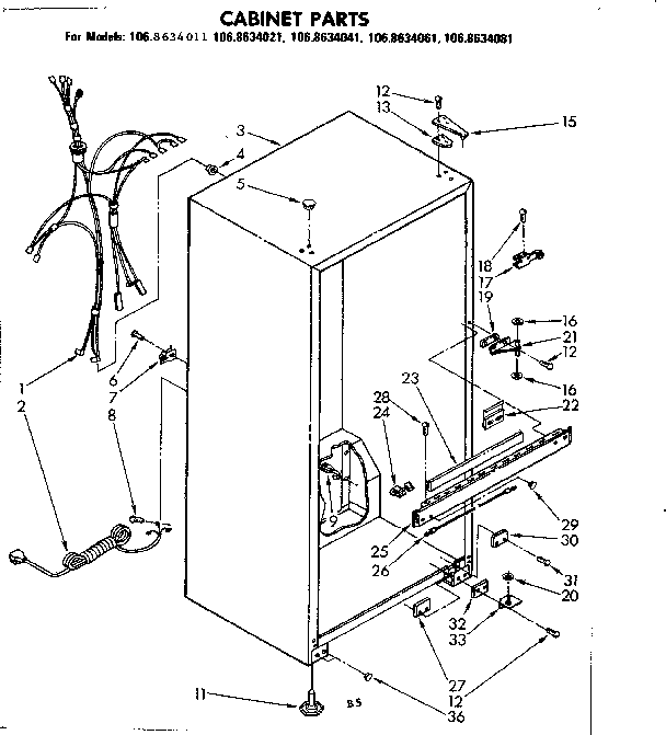 CABINET PARTS