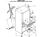 Kenmore 1068634082 cabinet parts diagram
