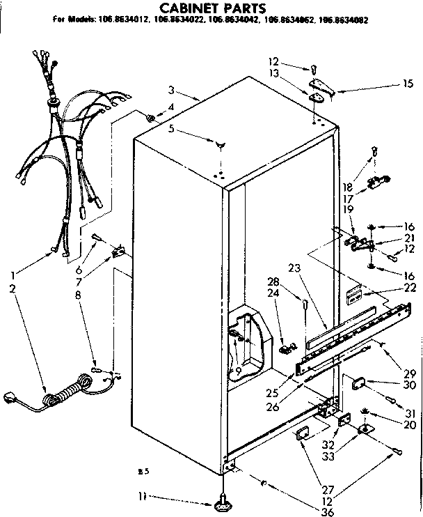 CABINET PARTS