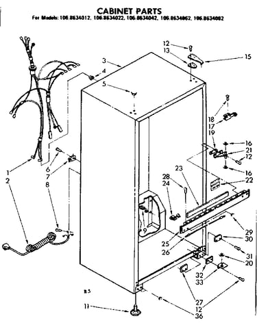 Cabinet parts