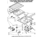 Kenmore 1068634310 compartment separator and control parts diagram