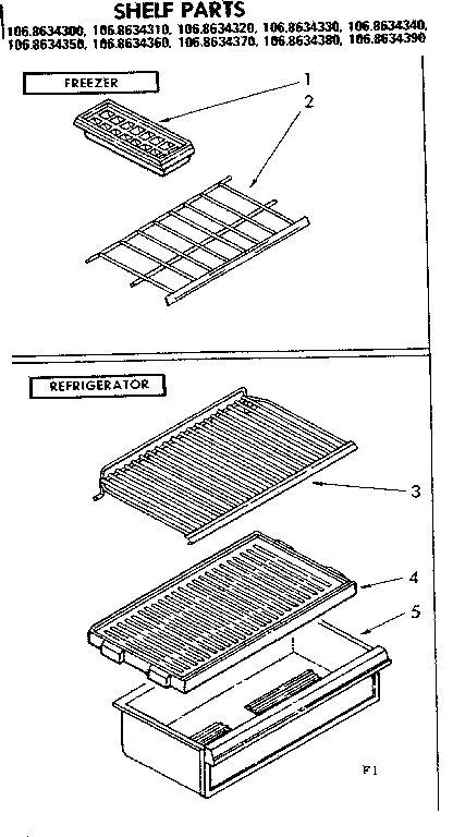 Shelf parts