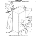 Kenmore 1068634301 cabinet parts diagram