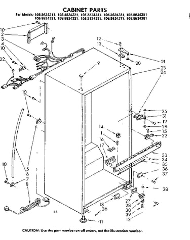 Cabinet parts