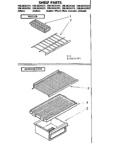 Shelf parts