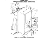Kenmore 1068634302 cabinet parts diagram