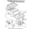 Kenmore 1068634322 compartment separator & control parts diagram
