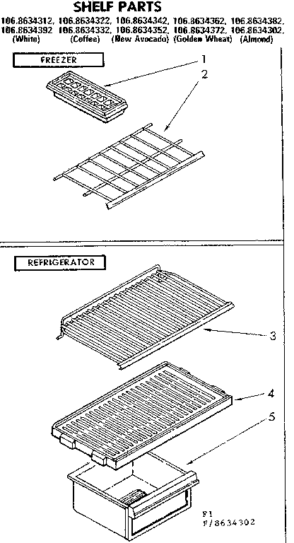 SHELF PARTS