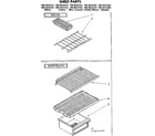 Kenmore 1068634382 shelf parts diagram