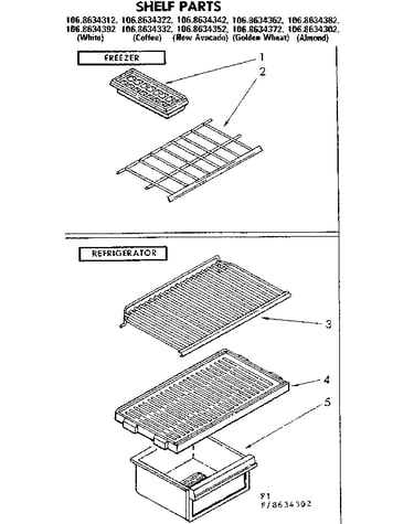 Shelf parts