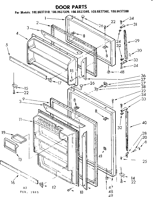 CABINET PARTS