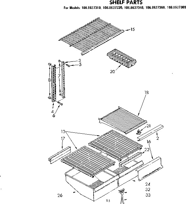 SHELF PARTS