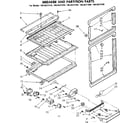 Kenmore 1068637360 breaker and partition parts diagram