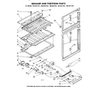 Kenmore 1068637361 breaker and partition parts diagram